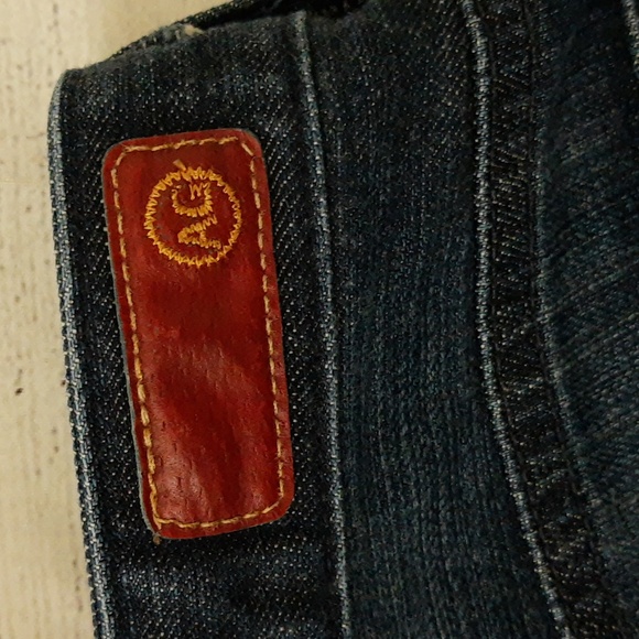 AG the Club Low Rise Bootcut Flare Medium Dark Wash Blue Denim Jeans 30R - Picture 14 of 15